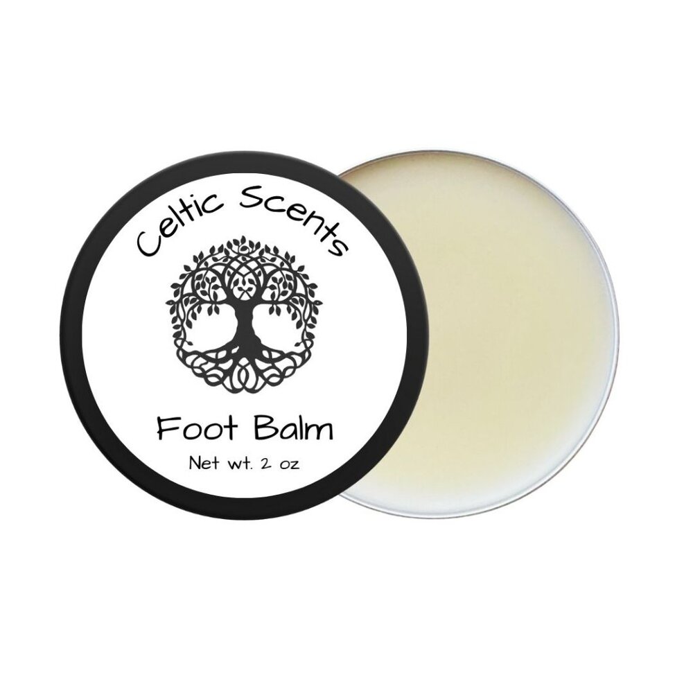 Foot Balm 2 oz Handmade, Moisturize and Sooth Feet, Tin Container (64 Scents)